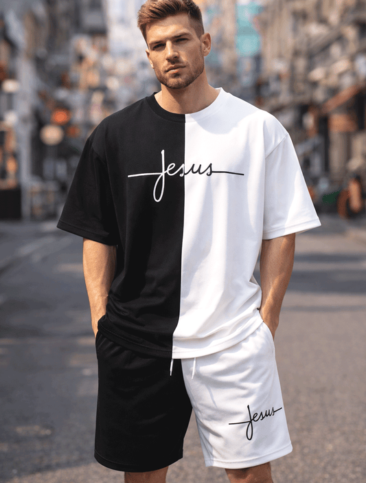 Jesus Text Oversized Co-Ord Set