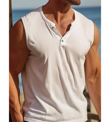 Sleeveless Henley