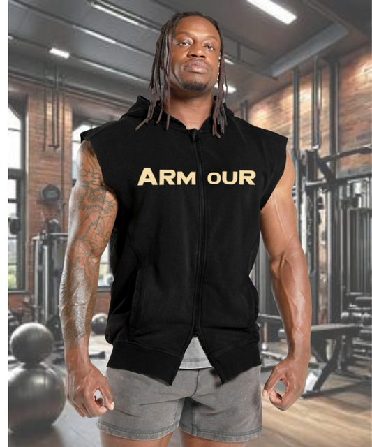 Alpha Armour Heavy Zipper Sleeveless Tee