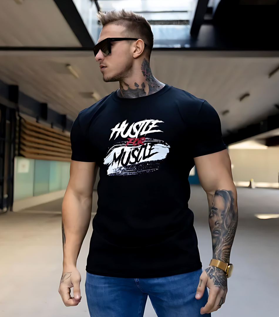 Hustle For Muscle tee