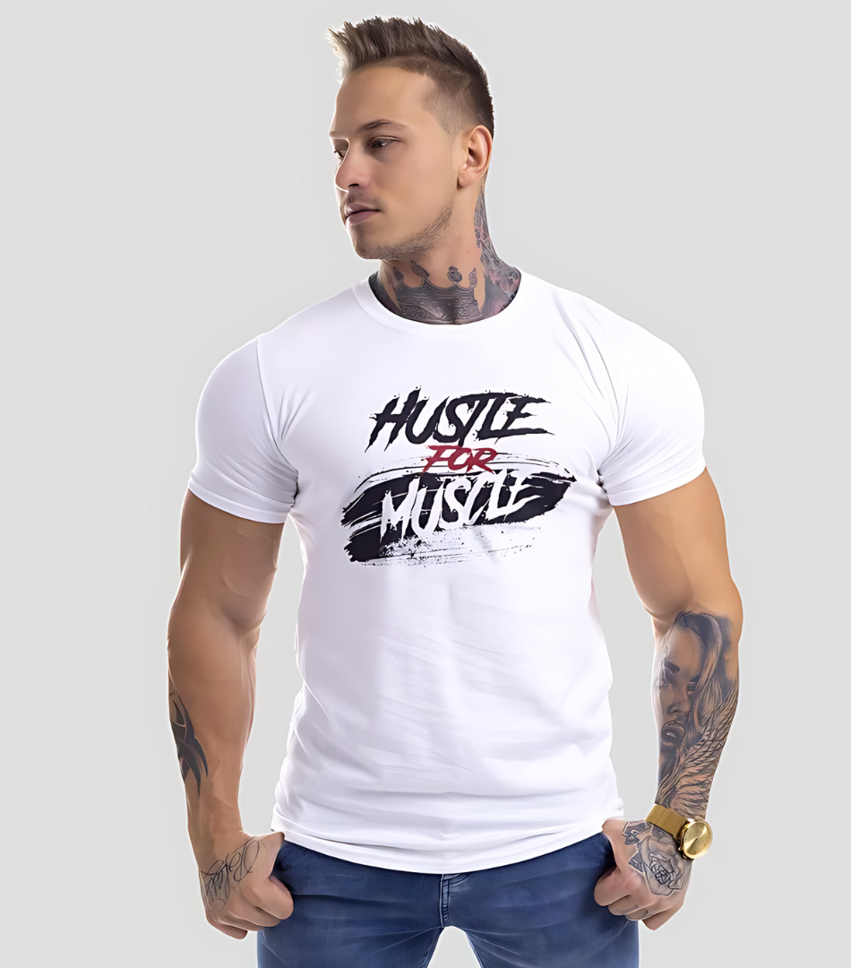 Hustle For Muscle tee