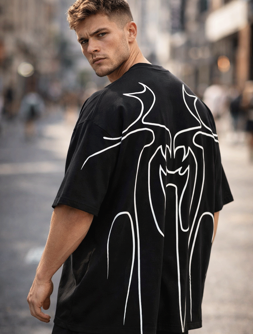 Devil by the window Oversized T-shirt