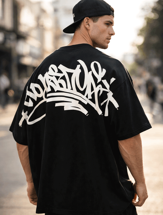 Graffiti Flow Oversized T-Shirt