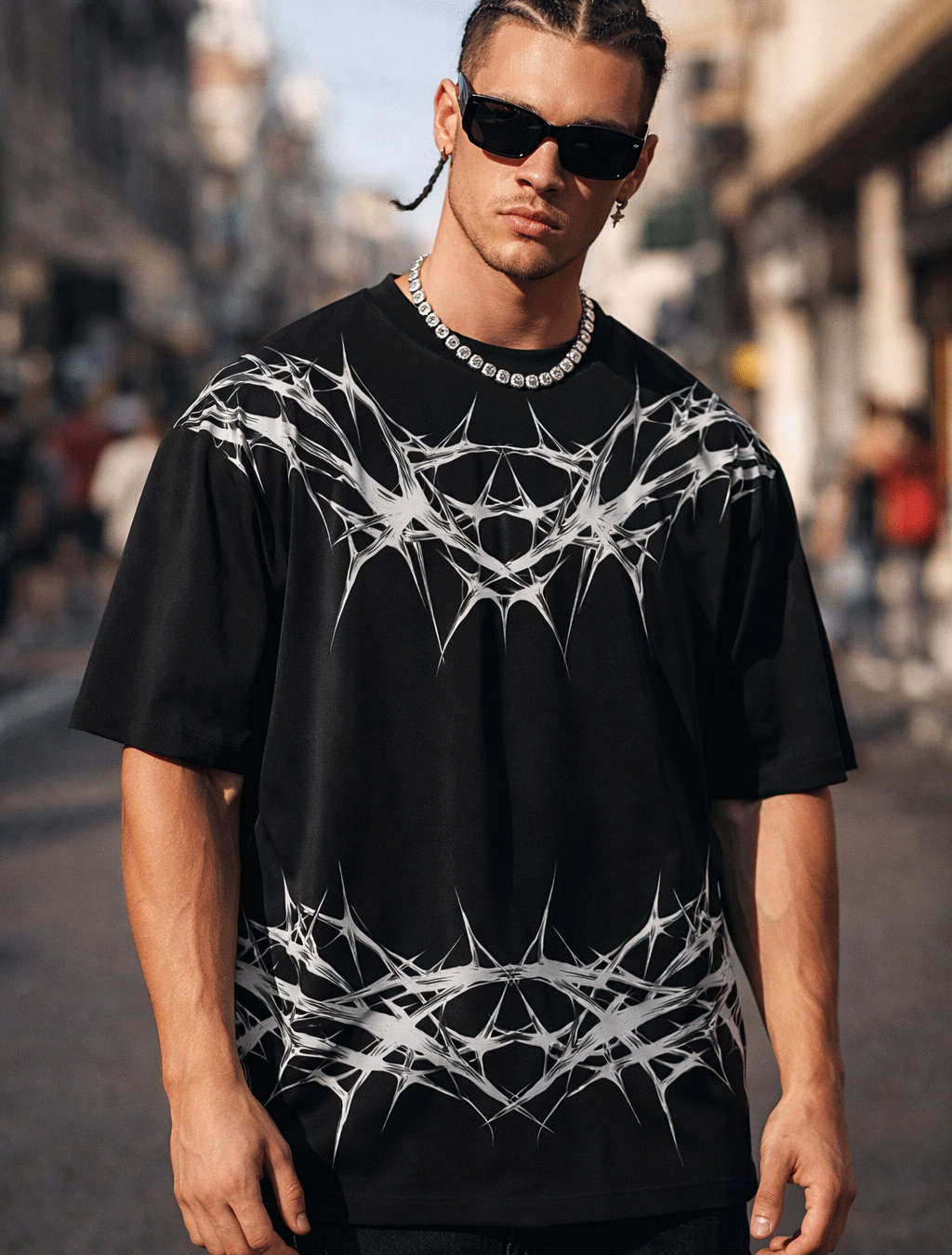 Thorn Crown Oversized Tee