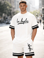 Los Angeles White Oversized Co-Ord Set