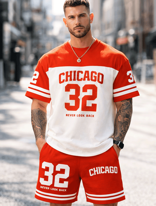 Chicago 23 Red Oversized Co-Ord Set