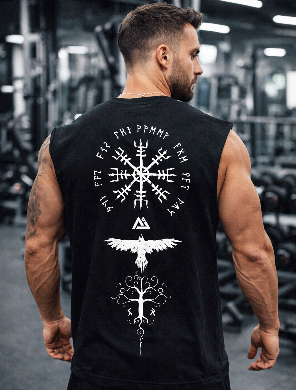 Viking Compass Sleeveless Tee
