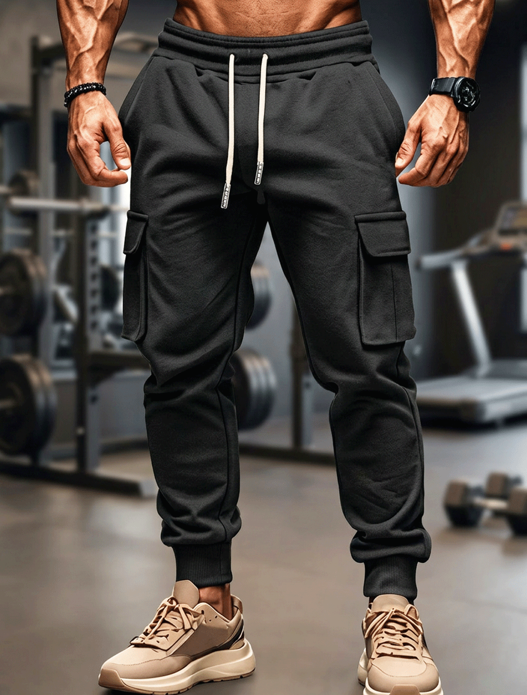 Causal Flap Pocket Joggers
